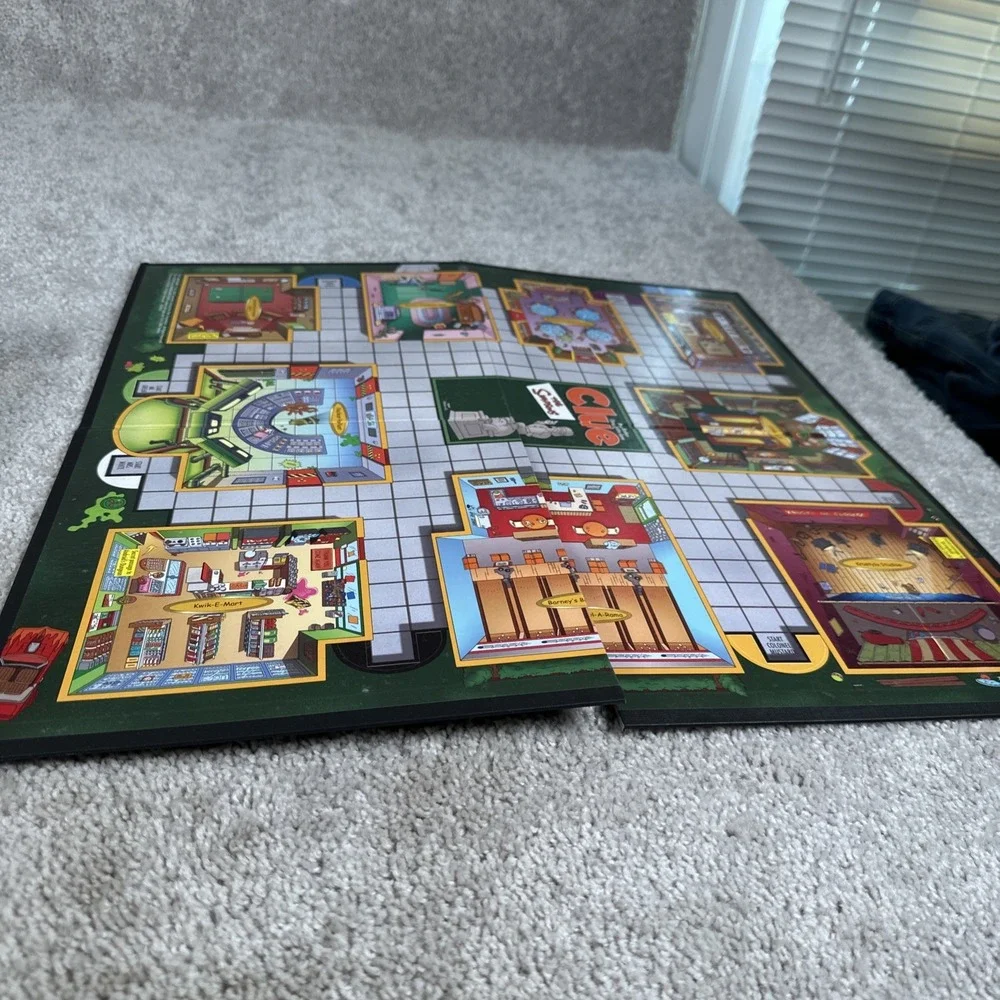 The Simpsons CLUE Parker Brothers Classic Detective Board Game 2002
